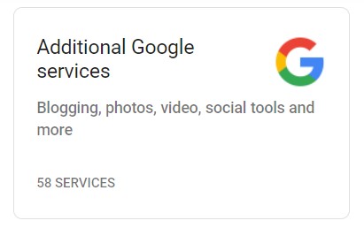 Click on Additional Google Services