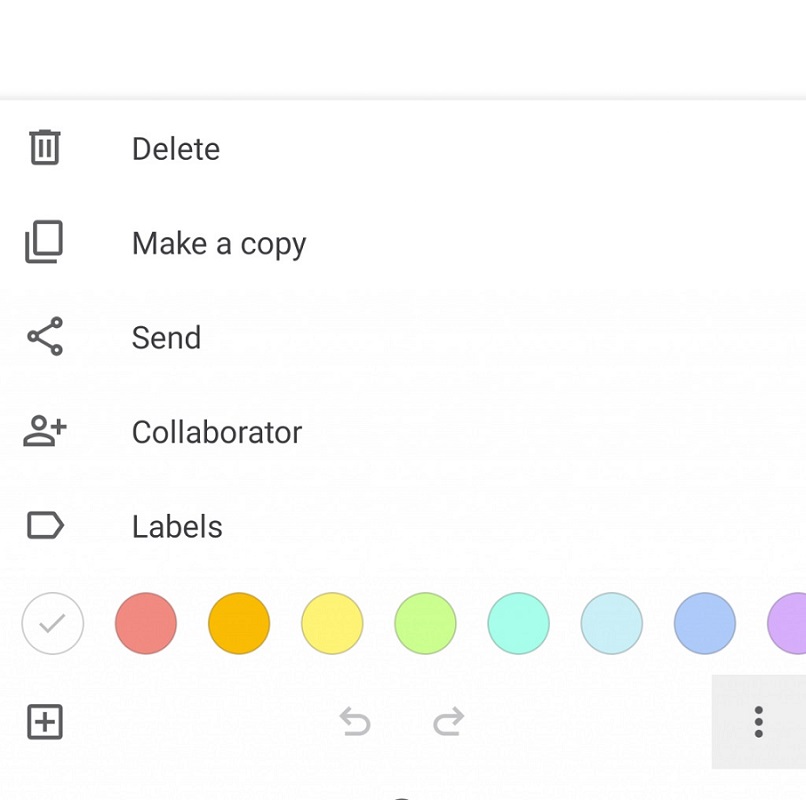 Menu on the Google Keep mobile app 1024x1015 1