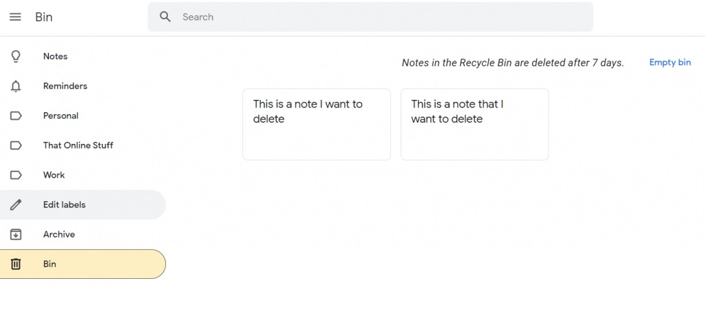View of the Google Keep bin 1024x456 1