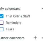 checkbox for seeing reminders and tasks on Google Calendar