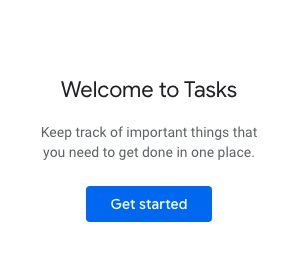 welcome to Google Tasks