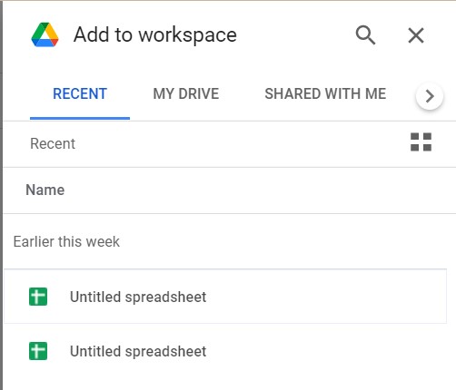 add files to workspace