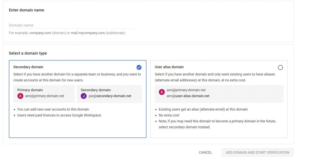 adding domains