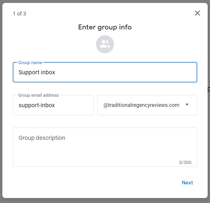 create group