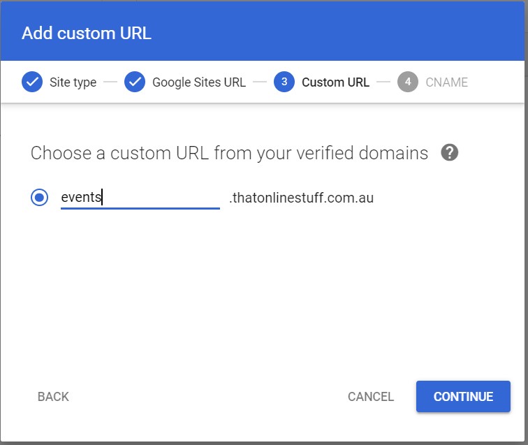 limits of custom url