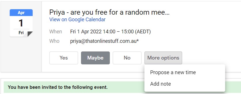 propose new time from email